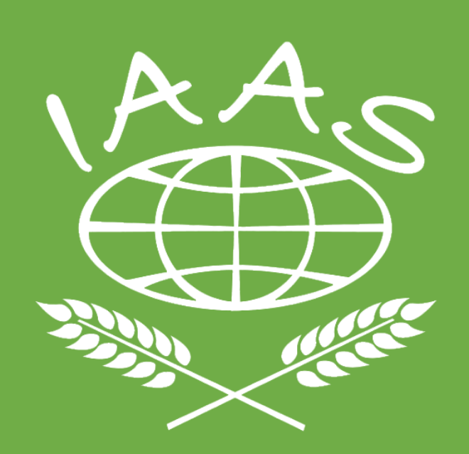 IAAS World Logo White letters green background