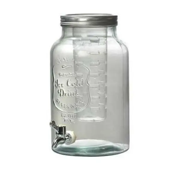 Beverage dispenser 3L (glass)/Drankdispenser 3L (Glas) (1 set van 2)